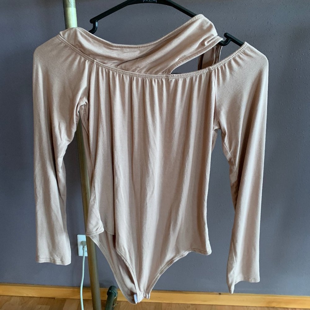 FashionNova Mocha Bodysuit Sz M